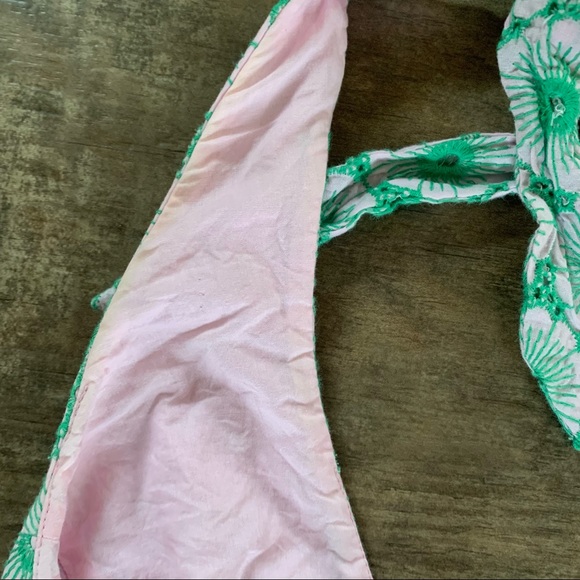 Lilly Pulitzer eyelet embroidered floral halter dress - Picture 10 of 11